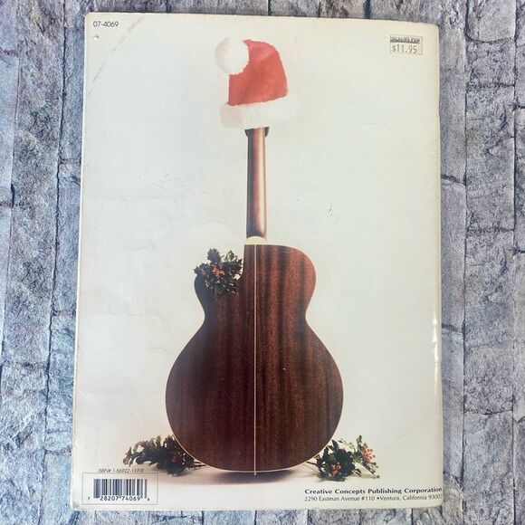 Santa And His 6 String Guitar Music Book Paperback Vintage 1996 - Picture 4 of 7